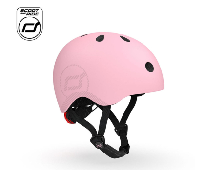 Kask i ochraniacz Scoot & Ride Kask ochronny M-L dla starszych dzieci i nastolatków Rose